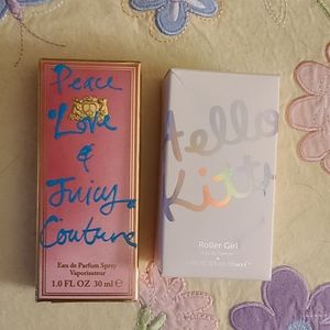 Juicy Couture and Hello Kitty perfumes